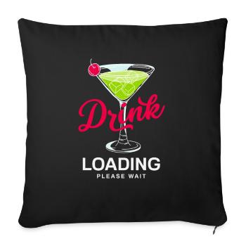 Lustiger Barkeeper Spruch Barkeeper Geschenk - Sofakissenbezug 45 x 45 cm - Schwarz - Vorne