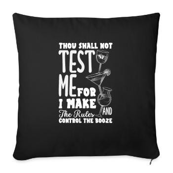 Lustiger Barkeeper Spruch Barkeeper Geschenk - Sofakissenbezug 45 x 45 cm - Schwarz - Vorne