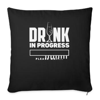 Lustiger Barkeeper Spruch Barkeeper Geschenk - Sofakissenbezug 45 x 45 cm - Schwarz - Vorne