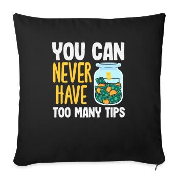 Lustiger Barkeeper Spruch Barkeeper Geschenk - Sofakissenbezug 45 x 45 cm - Schwarz - Vorne