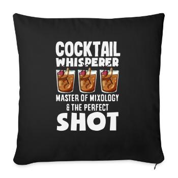 Funny Bartender Saying Bartender Gift - Sofa pillowcase 17,3'' x 17,3'' (45 x 45 cm) - black - Front