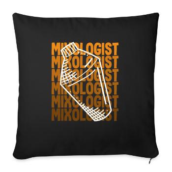 Lustiger Barkeeper Spruch Barkeeper Geschenk - Sofakissenbezug 45 x 45 cm - Schwarz - Vorne