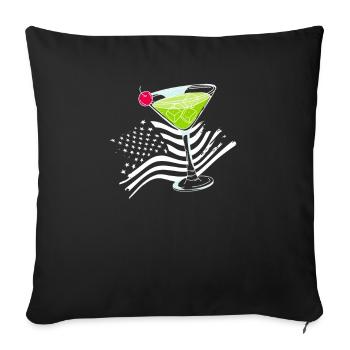Funny Bartender Saying Bartender Gift - Sofa pillowcase 17,3'' x 17,3'' (45 x 45 cm) - black - Front