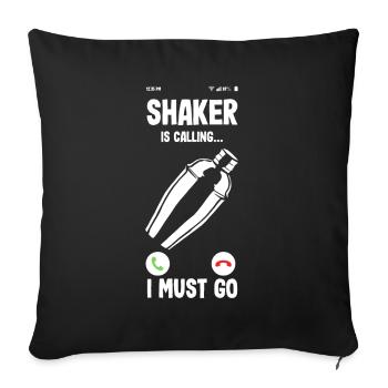 Lustiger Barkeeper Spruch Barkeeper Geschenk - Sofakissenbezug 45 x 45 cm - Schwarz - Vorne