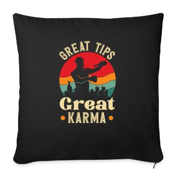 Lustiger Barkeeper Spruch Barkeeper Geschenk - Sofakissenbezug 45 x 45 cm - Schwarz - Vorne