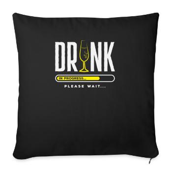 Funny Bartender Saying Bartender Gift - Sofa pillowcase 17,3'' x 17,3'' (45 x 45 cm) - black - Front