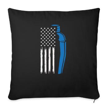 Funny Bartender Saying Bartender Gift - Sofa pillowcase 17,3'' x 17,3'' (45 x 45 cm) - black - Front