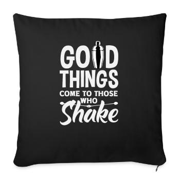 Funny Bartender Saying Bartender Gift - Sofa pillowcase 17,3'' x 17,3'' (45 x 45 cm) - black - Front