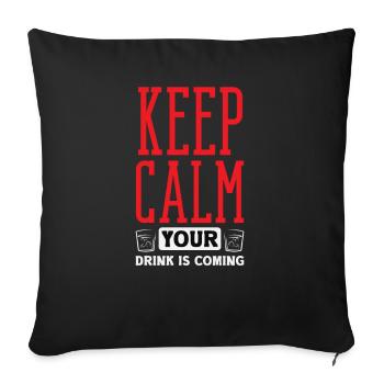 Lustiger Barkeeper Spruch Barkeeper Geschenk - Sofakissenbezug 45 x 45 cm - Schwarz - Vorne