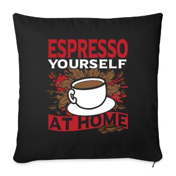 Perfect Brew Coffee Beans Coffee Lover Home - Sofakissenbezug 45 x 45 cm - Schwarz - Vorne