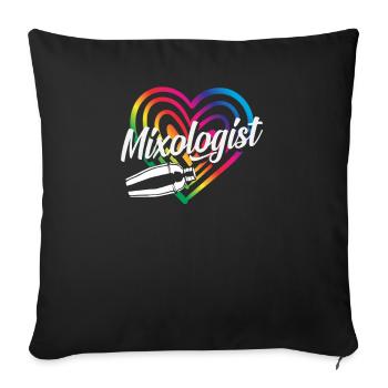 Funny Bartender Saying Bartender Gift - Sofa pillowcase 17,3'' x 17,3'' (45 x 45 cm) - black - Front