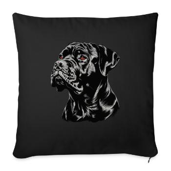 Cane Corso für einen Cane Corso Besitzer - Sofakissenbezug 45 x 45 cm - Schwarz - Vorne