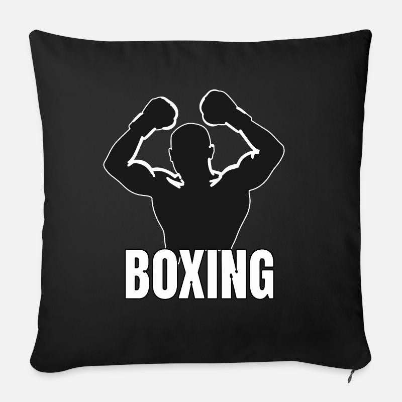 Boxing für einen Boxer für einen Boxer und Box - Sofakissenbezug 45 x 45 cm - Schwarz