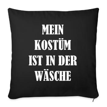 Carnival Costume Women's Gift Carnival Carnival - Sofa pillowcase 17,3'' x 17,3'' (45 x 45 cm) - black - Front