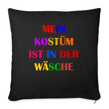Carnival Costume Women's Gift Carnival Carnival - Sofa pillowcase 17,3'' x 17,3'' (45 x 45 cm) - black - Front
