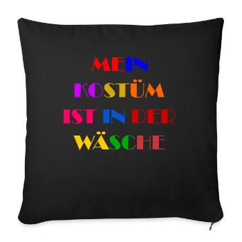 Carnival Costume Women's Gift Carnival Carnival - Sofa pillowcase 17,3'' x 17,3'' (45 x 45 cm) - black - Front