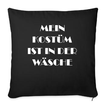 Carnival Costume Women's Gift Carnival Carnival - Sofa pillowcase 17,3'' x 17,3'' (45 x 45 cm) - black - Front