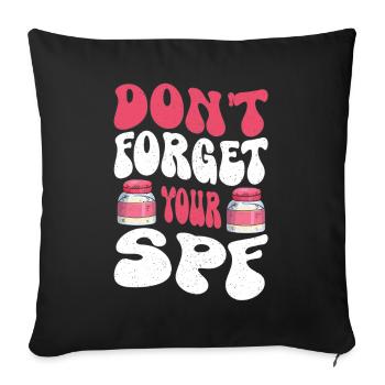 Skin Care Dermatology Fingernails Dermatologist - Sofa pillowcase 17,3'' x 17,3'' (45 x 45 cm) - black - Front