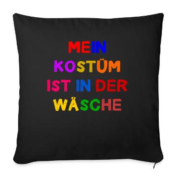 Carnival Costume Women's Gift Carnival Carnival - Sofa pillowcase 17,3'' x 17,3'' (45 x 45 cm) - black - Front