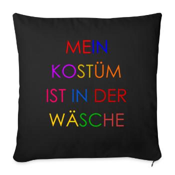 Carnival Costume Women's Gift Carnival Carnival - Sofa pillowcase 17,3'' x 17,3'' (45 x 45 cm) - black - Front