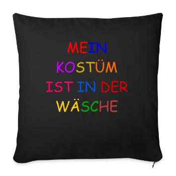Carnival Costume Women's Gift Carnival Carnival - Sofa pillowcase 17,3'' x 17,3'' (45 x 45 cm) - black - Front
