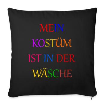 Carnival Costume Women's Gift Carnival Carnival - Sofa pillowcase 17,3'' x 17,3'' (45 x 45 cm) - black - Front