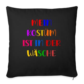 Carnival Costume Women's Gift Carnival Carnival - Sofa pillowcase 17,3'' x 17,3'' (45 x 45 cm) - black - Front