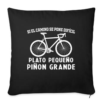 Radfahrer Männer Fahrrad Geschenke Radfahren - Sofakissenbezug 45 x 45 cm - Schwarz - Vorne
