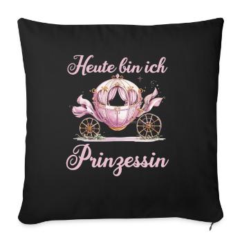 Today I'm Princess Carriage Girl - Sofa pillowcase 17,3'' x 17,3'' (45 x 45 cm) - black - Front