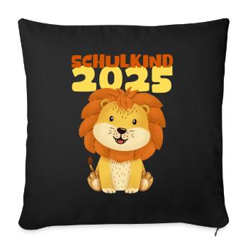 Écolier 2025 Inscription des jeunes filles à l’école 2025 Décoration - Housse de coussin décorative 45 x 45 cm - noir - Devant
