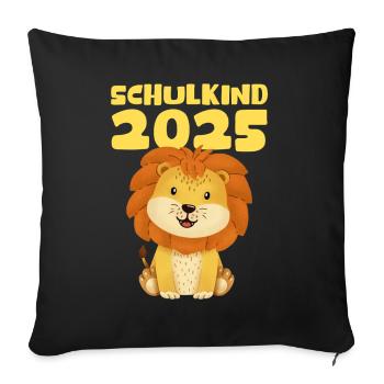 Écolier 2025 Inscription des jeunes filles à l’école 2025 Décoration - Housse de coussin décorative 45 x 45 cm - noir - Devant