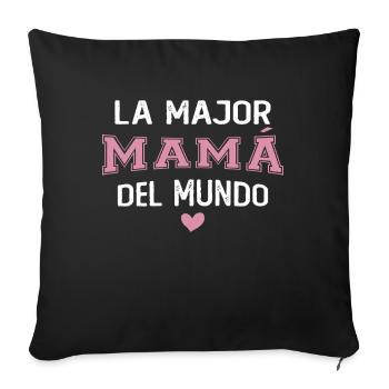 The best mom in the world Mother's Day - Sofa pillowcase 17,3'' x 17,3'' (45 x 45 cm) - black - Front