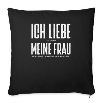 Funny Screwdriver Gift - Sofa pillowcase 17,3'' x 17,3'' (45 x 45 cm) - black - Front