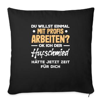 You want to work with professionals Farrier - Sofa pillowcase 17,3'' x 17,3'' (45 x 45 cm) - black - Front