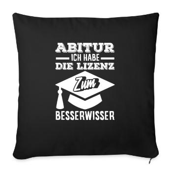 Funny High School Graduate Gift Shirt - Sofa pillowcase 17,3'' x 17,3'' (45 x 45 cm) - black - Front