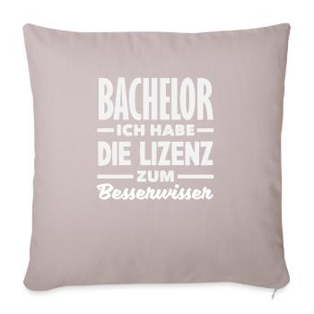 Bachelor - Sofa pillowcase 17,3'' x 17,3'' (45 x 45 cm) - light taupe - Front