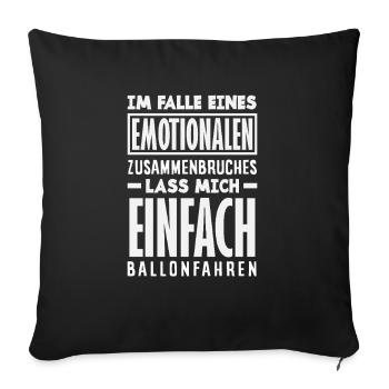 Emotional Breakdown Just Let Me - Sofa pillowcase 17,3'' x 17,3'' (45 x 45 cm) - black - Front