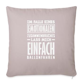 Emotionalen Zusammenbruch Lass Mich Einfach - Sofakissenbezug 45 x 45 cm - helles Taupe - Vorne