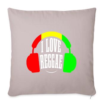 Reggae music - Sofa pillowcase 17,3'' x 17,3'' (45 x 45 cm) - light taupe - Front