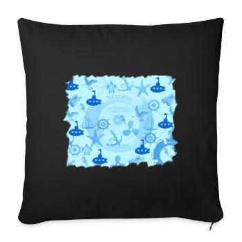 NAVIGATION d’été - Housse de coussin décorative 45 x 45 cm - noir - Devant
