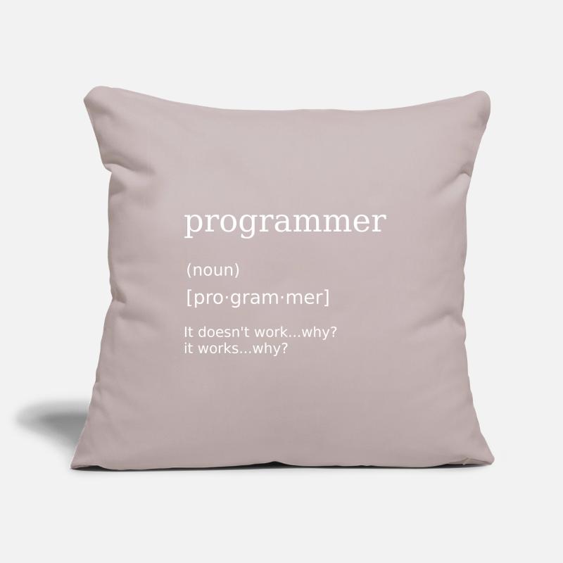 Programmer Computer Scientist Programming Humor Sofa pillowcase 17,3'' x 17,3'' (45 x 45 cm)