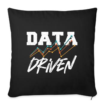 Datengesteuerter Befehl für Data Science Collector - Sofakissenbezug 45 x 45 cm - Schwarz - Vorne