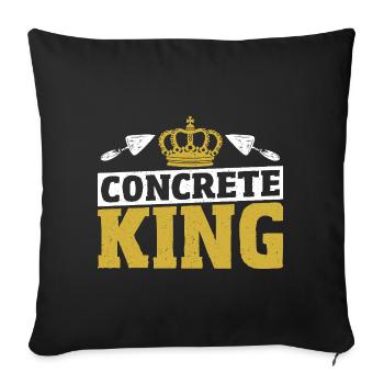 Concrete Workers Concrete Kings - Sofa pillowcase 17,3'' x 17,3'' (45 x 45 cm) - black - Front