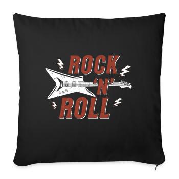 Rock n roll Graphic - Sofa pillowcase 17,3'' x 17,3'' (45 x 45 cm) - black - Front