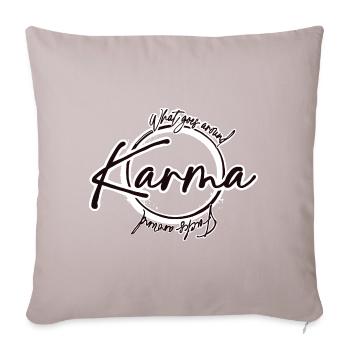 Karma - Sofakissenbezug 45 x 45 cm - helles Taupe - Vorne