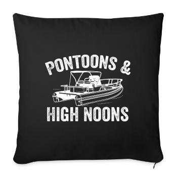 Girls Trip Lake - Pontoons and High Noons - Sofa pillowcase 17,3'' x 17,3'' (45 x 45 cm) - black - Front