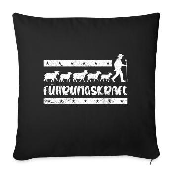 Führungskraft Schafe Hirte Geschenkidee Lustig - Sofakissenbezug 45 x 45 cm - Schwarz - Vorne