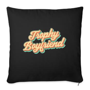 Boyfriend Couples Love Relationship Partner Gift Idea - Sofa pillowcase 17,3'' x 17,3'' (45 x 45 cm) - black - Front