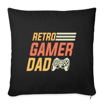 FATHER S DAY Gamer - Sofa pillowcase 17,3'' x 17,3'' (45 x 45 cm) - black - Front