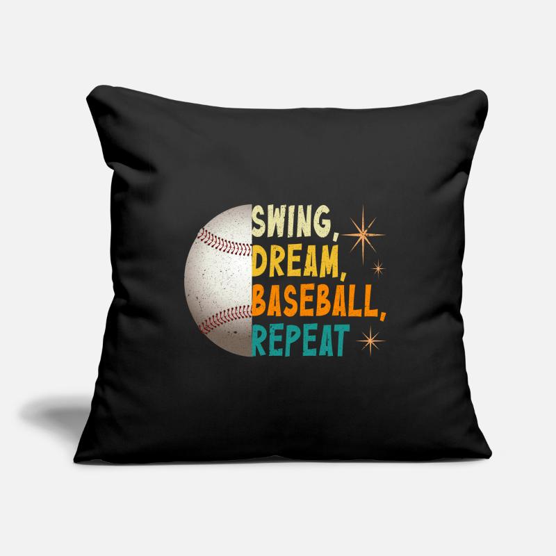 Swing Dream Baseball Repeat Sofa pillowcase 17,3'' x 17,3'' (45 x 45 cm)